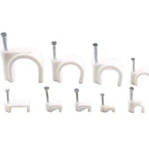Factory Direct Wholesales Electric Wire Cable Clips Round Flat Cable Clips