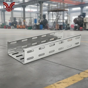 HUAPENG High-rise Cable Tray Installation Equipment Carbon Steel Material Heat Dissipation Perforated Cable Tray