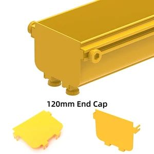 End Cap of 120mm Fiber Cabel Duct Tray Terminator for Decorative Cover