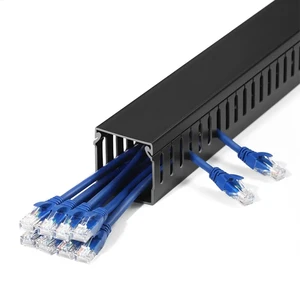 Pvc Cable Trunking Solar Cable Pvc Cable Duct Flame Retardant Wiring in Electrical Cabinets Wiring Ducts