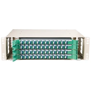 48-Port 96 Core 3U Rack Mount ODF Fiber Patch Panel | LC Single Mode, Pre-Loaded with Pigtails & Adapters