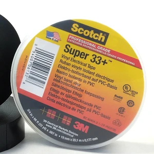 3 M Black Electrical Tape Insulating Tape Super 3 M 33+ Vinyl Electrical Tape