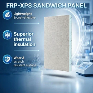 GRP FRP Fiberglass Composite XPS Foam Sandwich Panels For RV Caravan Trailer Refrigerated Truck Wall Roof Floor Insulation