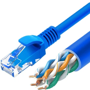 RJ45 Connector 24AWG BC UTP Cat6 Patch Cord PVC Copper Networking Communication Cable CCC Certified 1m