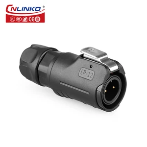 CNLINKO M12 Professional Electrical 2 Pin Extension Wire Connector Cable Waterproof IP68 For Led Lighting