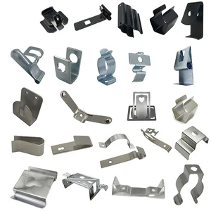 Oem Service Custom Sheet Metal Stainless Steel Cable Wire Clip Or Spring Steel Belt Clip Bracket Aluminum Metal Stamping Parts