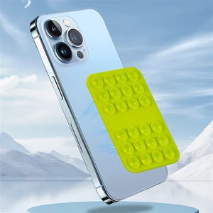 Mobile Accessories Custom Silicone Flexible Suction Phone Case Adhesive Mount Desk Suction Holder for ipad 360 case Rotating
