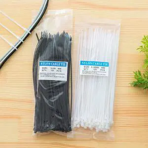 Nylon Cable Ties Manufacturers 3X200mm Hook and Loop Plastic Tie Zip Ties