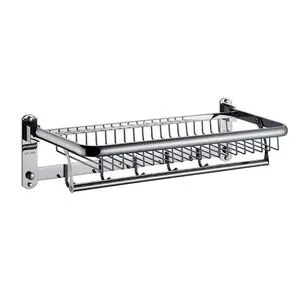 Aluminum Bathroom Hardware Set - Towel Bar Set, Bathroom Companion, Persian Gray Towel Rack Shelf with Towel Hooks