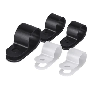 Nylon R-type Wire Fixing Clip Plus Wire Clamp Wiring Fixing Clip Cable Line Buckle