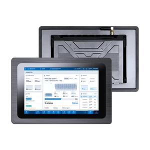 10.1 Inch IP65 Aluminum Embedded/Wall Mount Android14/Linux RK3568 2+32gb 10 Point Capacitive Touch Screen Industrial Panel PC