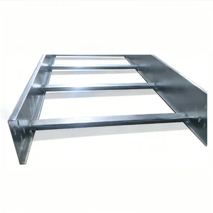 200*100 Steel Hot-Dip Galvanized Ladder Cable Tray 1.5mm Plate Thickness Communication Power Engineering Use High Quality