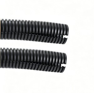 15.8mm High Temperature Resistant Nylon Corrugated Conduit Open Type Flame Retardant Wire Cable Protective Sleeve