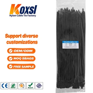 4.8x300mm Anti Slip Firm Fastening Nylon Cable Ties, Pure Virgin Raw Material Durable Wholesale From Manufacturer