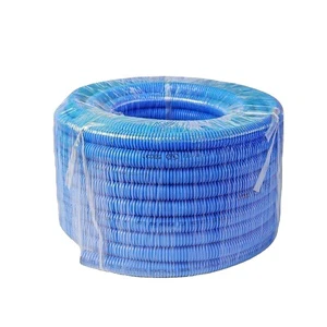Ledes CUL Listed 1/2 Inch PVC Blue Corrugated Conduit ENT Electrical Nonmetallic Tubing UL1653 Flexible Wire Tube