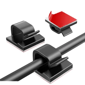 Factory Direct Small Plastic Cable Clip Adhesive Finishing for Car Charger and USB Wires