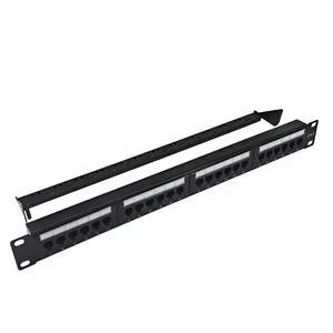 K&R CAT6 Integrated Gigabit 1U Six-Category 24-Port Unshielded Cold Rolled Steel White Network Patch Panel