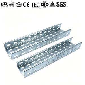 Customized Perforated Cable Tray System Used for Foundation Construction Hot Dip Galvanized Cable Trays