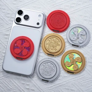 Multifunctional Back-attached 360 Rotating Mobile Phone Bracket Creative Wealth Rolling Good Luck Relax Rotating Folding Bracket