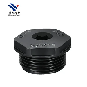 Cable Sealing Sleeve Screw End Cover Gray Plastic Screw Hole Plug Blind End Locking Cap
