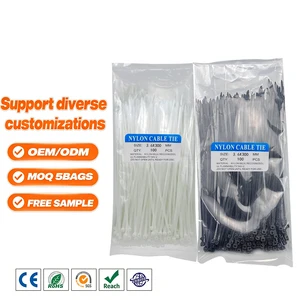 Good Quality Heavy Duty Plastic Organizer ROHS REACH Flame Retardant 14 Inch Cable Tie Nylon Zip Ties Black Electrical Tie Wraps