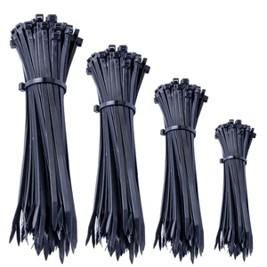 FSCAT UL Listed Self-Locking UV Nylon Cable Ties 4.8x200mm (8 Inch) Heavy Duty Plastic UV Zip Ties for Supermarket & Industry