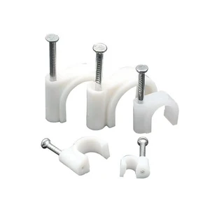 Manufacturer Direct Sales Multipurpose Cable Management Plastic Clamp Electrical Wire Holder Circle Cable Clips