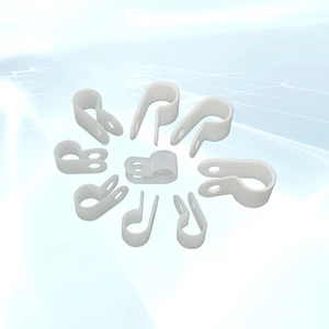 Plastic R-Type Nylon Clamp Wire Fixing Clip Cable Clips
