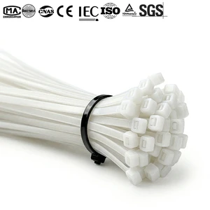 Wholesale Price Cable Tie Printed OEM Low MOQ Ready To Ship Electrical Binder Self-locking Nylon Cable Tie