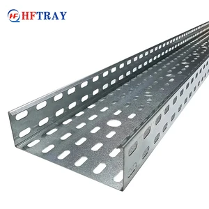 Perforated Cable Tray Metal Ventilated Raceway Tray For Electrical Installation
