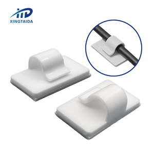 Cord Holder Cable Clips Black Cable Organizer Adhesive Charger Wire Cord Clips Wire Cable Holder for Desk Office Hotel Wire