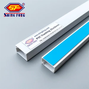 Full Size Wire Duct Adhesive Electric Cable Channel Factory Rectangular Square Plastic Conduit PVC Trunking