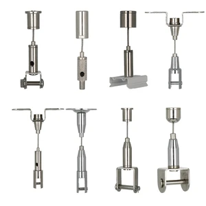 7X7 Stainless Steel Wire Rope Clips Cable Gripper for Ceiling Hanging Lamp