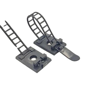 Cable Tie Mounts 10pcS Wire Clamp Tie Cable Mount Adjustable Fix Holder Adhesive Cable