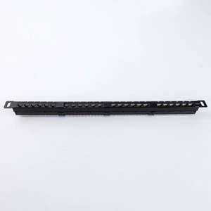 CAT6 UTP 24 Port 0.5U 19 Inch Rack Mount RJ45 Patch Panel