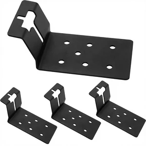 High Quality Customized Stainless Steel/Aluminum Black T-Post Mount Brackets for Signs and Fences Made in China