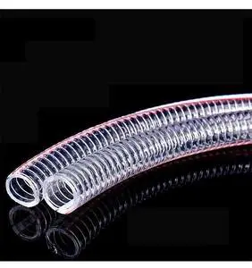 Flame Retardant Durable PVC Steel Wire Reinforced Conduit for Garden Wire Cable Protection UV Resistant Eco-Friendly Easy