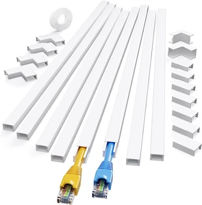 PVC Fire Retardant Smooth Surface Security Protection Cable Cover Channel Paintable Hangable Concealed Cable Holder Cable Glands