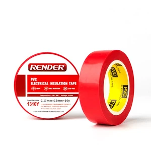 Custom Made In China High - Quality Waterproof And High Adhesion PVC Electrical Insulation Tape Red 19mmx10y
