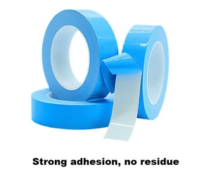 10MM12MM Blue Double Sided Thermal Tapes Waterproof Aluminum LED Light Conductive Adhesive Tape