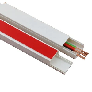 Hot Sales Factory PVC Trunking PVC Cable Conduit Cable Channel with Adhesive Tape