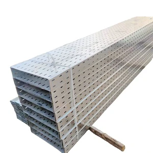 OEM Heavy-Duty Slotted Steel/Aluminium Cable Tray System Hot-Dip Galvanized Ventilated Perforated Heat Resistant Fire Retardant