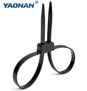 Factory Direct High Tensile Strength Premium Nylon 66 Cable Ties | Self-Locking Mechanism Black White Colors 100mm Length