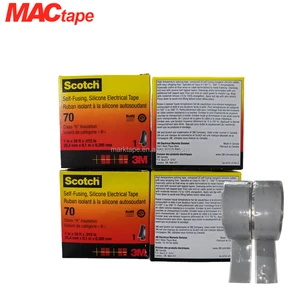 3M Heat-resistance Insulating Tape 3M Scotch 70 Self-fusing Silicone Rubber Electrical Tape Seamless Waterproof Sealing Tape3M