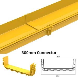 Connector of 300mm Fiber Cable Tray Straight Line Connection Accessory