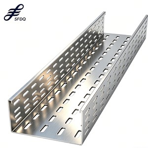SFDQ Outdoor Cable Cover 100mm 50mm Cable Tray Weight Galvanized Perforated Cable Trays