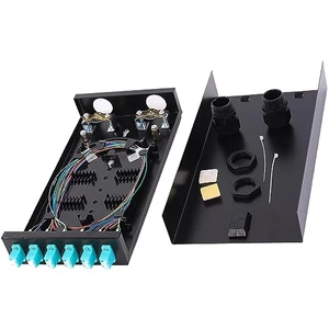Qitian Fiber Optic Patch Panel SC LC 6 Port High Density ODF Distribution Frame POE TCP IP GSM GPRS Zirconia Ceramic Ferrule