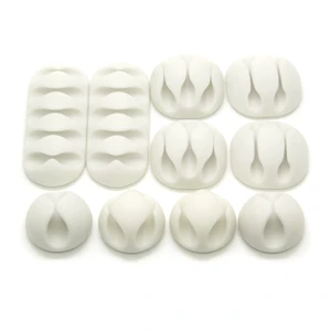 Cable Clip Set for Desktop Cord Organizer