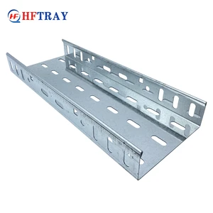 Heavy Duty Steel Perforated Cable Tray With Industrial Corrosion Resistant Surface