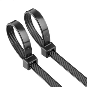 100 PCS Strong Self-Locking Cable Ties 350mm X 8mm Nylon Wire Black Long Zip Ties 350mm X 8mm Nylon Wire 100 PCS Self-Locking